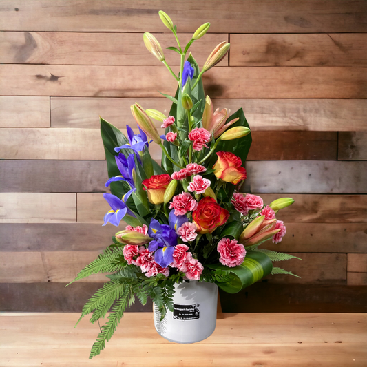 Florist Choice (Seasonal Flowers) in ceramic container